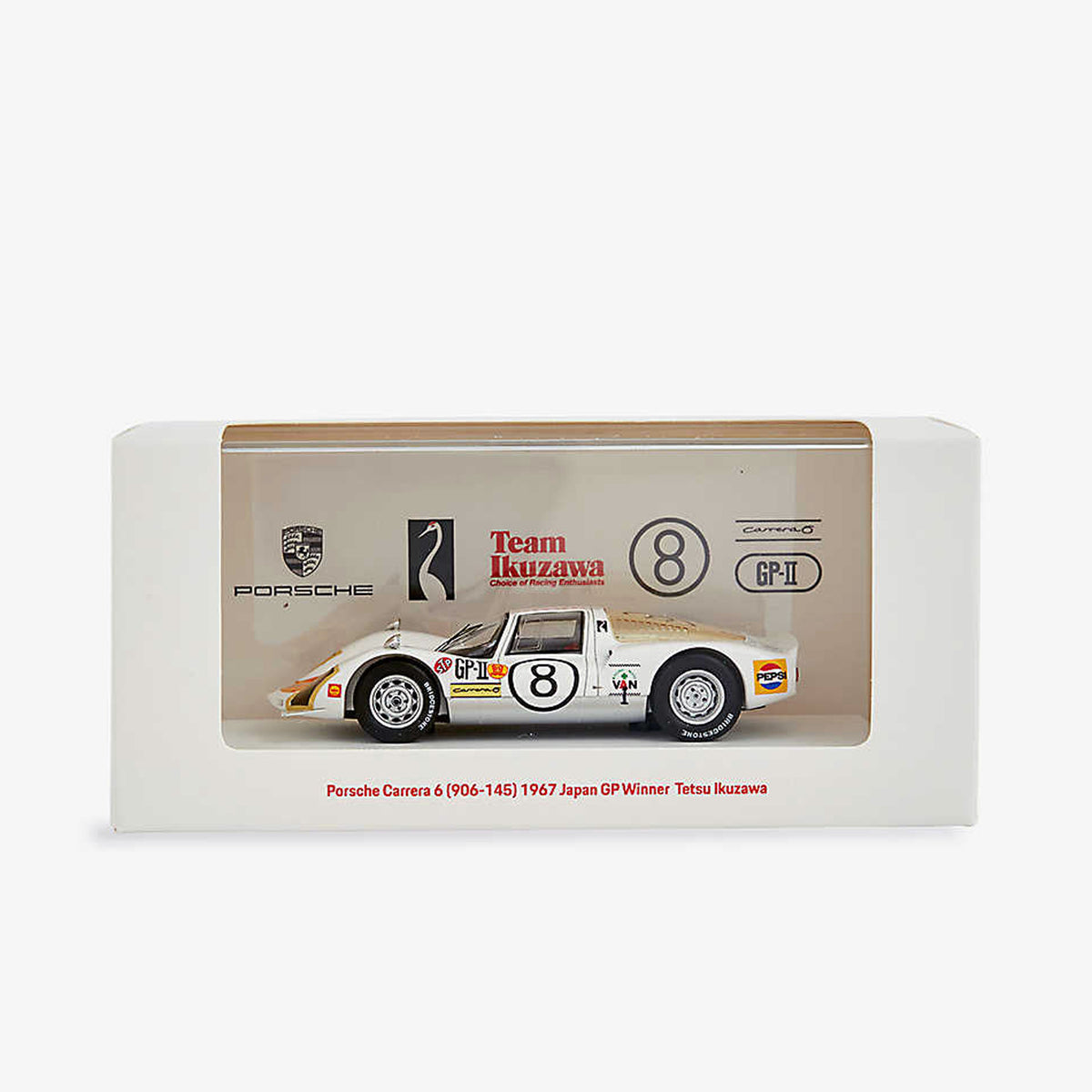 1967 Japan GP Winner Tetsu Ikuzawa Porsche Carrera 6 (906-145) 1:43  (Numbered edition of 250)