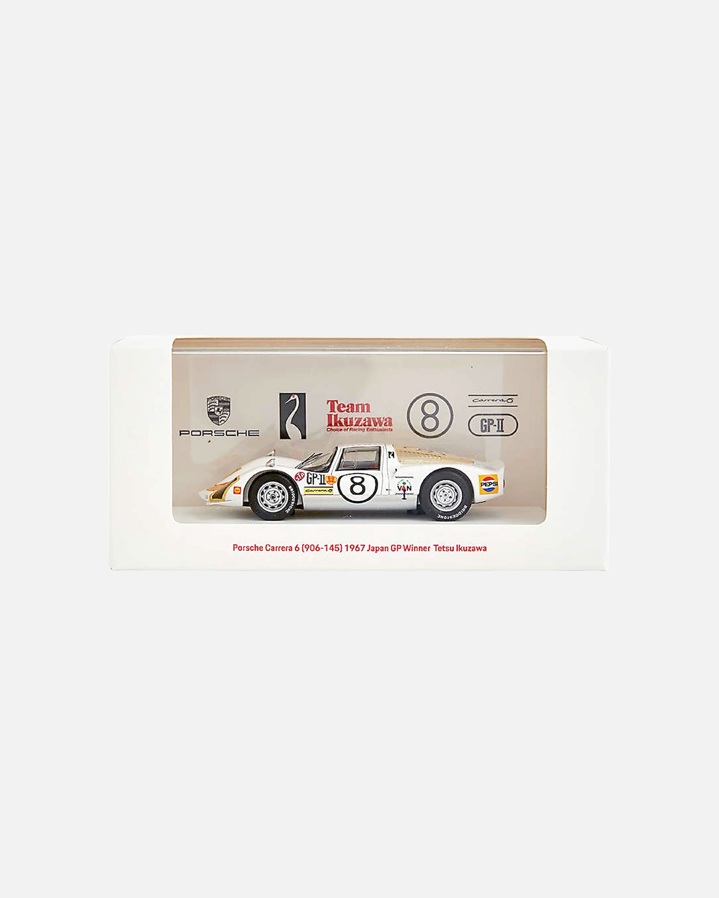 1967 Japan GP Winner Tetsu Ikuzawa Porsche Carrera 6 1:43 (Numbered edition)