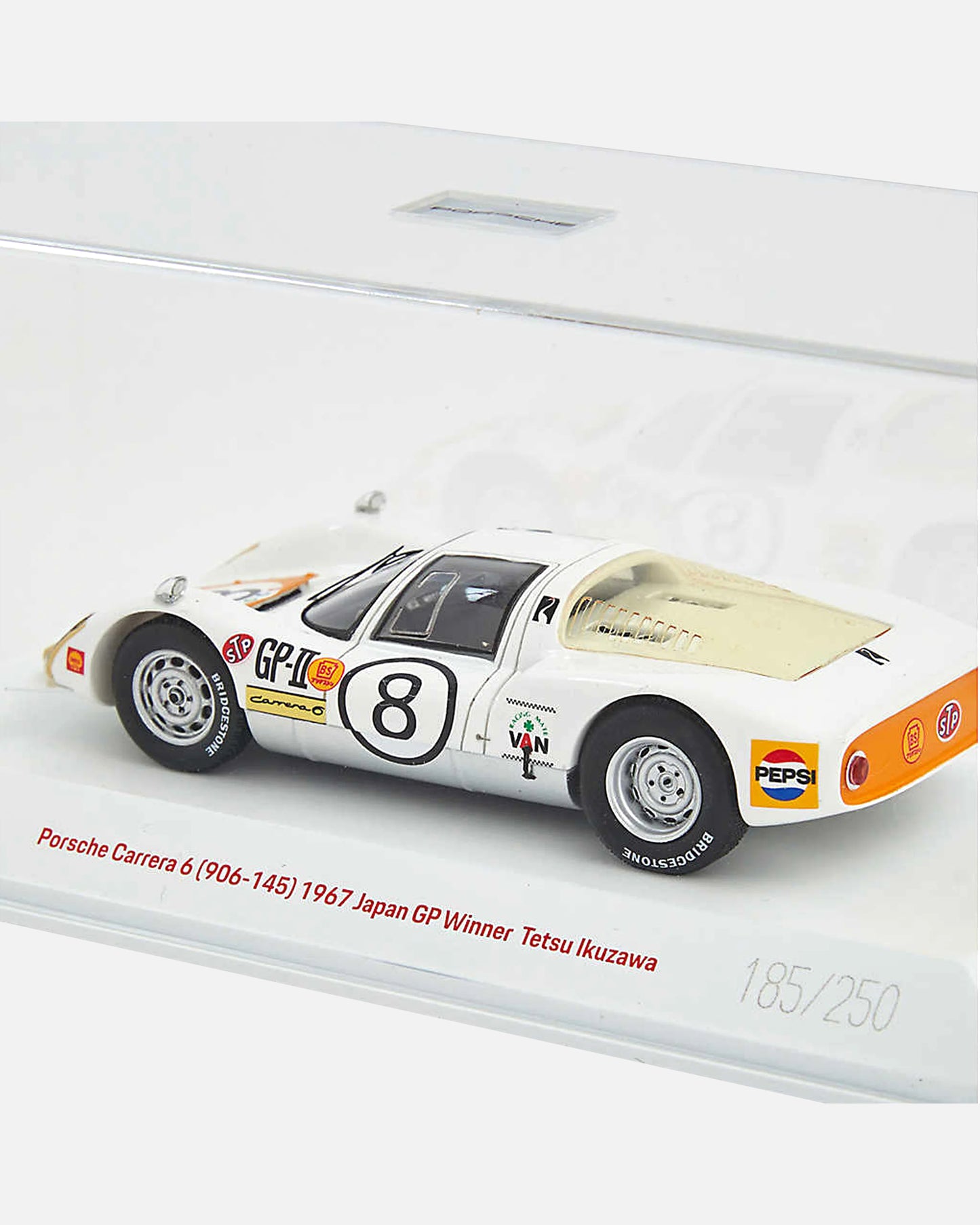 1967 Japan GP Winner Tetsu Ikuzawa Porsche Carrera 6 1:43 (Numbered edition)