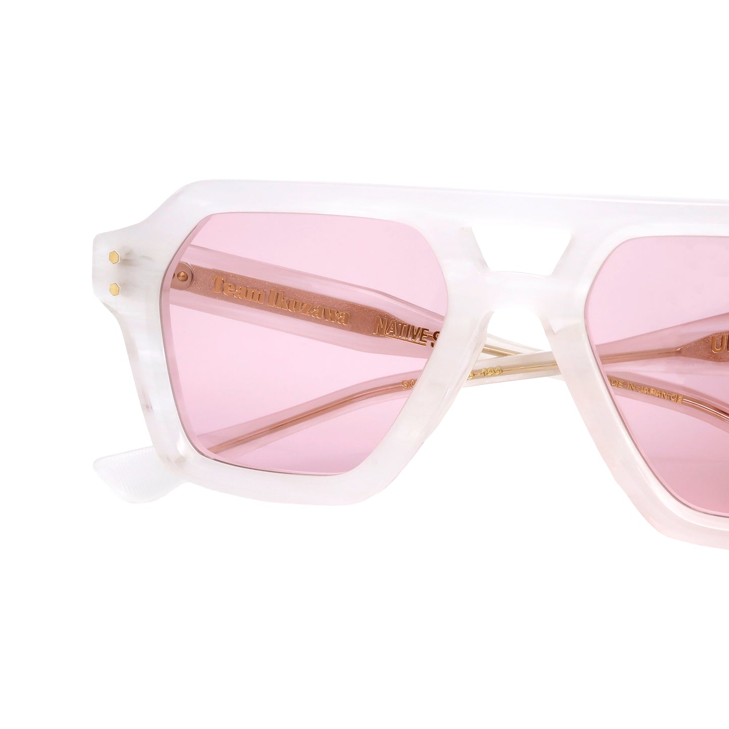 Native Sons x Team Ikuzawa Sunglasses - Made in Japan (White Sasa)
