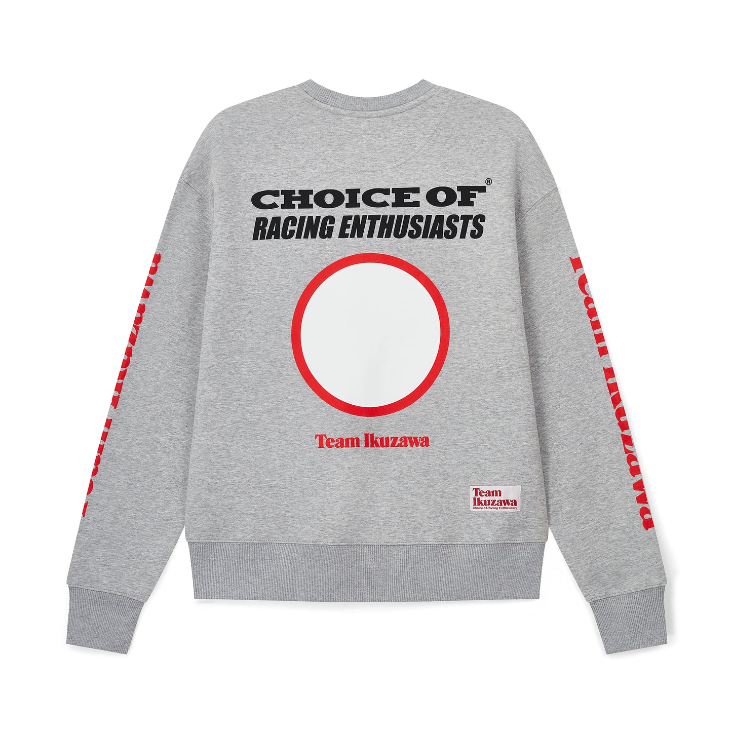 Team Ikuzawa 'Dirt Track' Grey Organic Crewneck