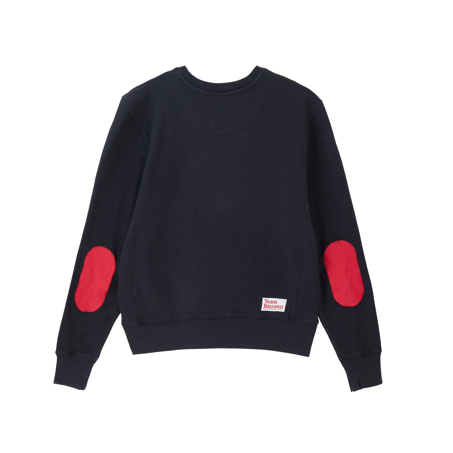 Team Ikuzawa 1980s Heritage Elbow-Patch Crewneck (Black & Red)