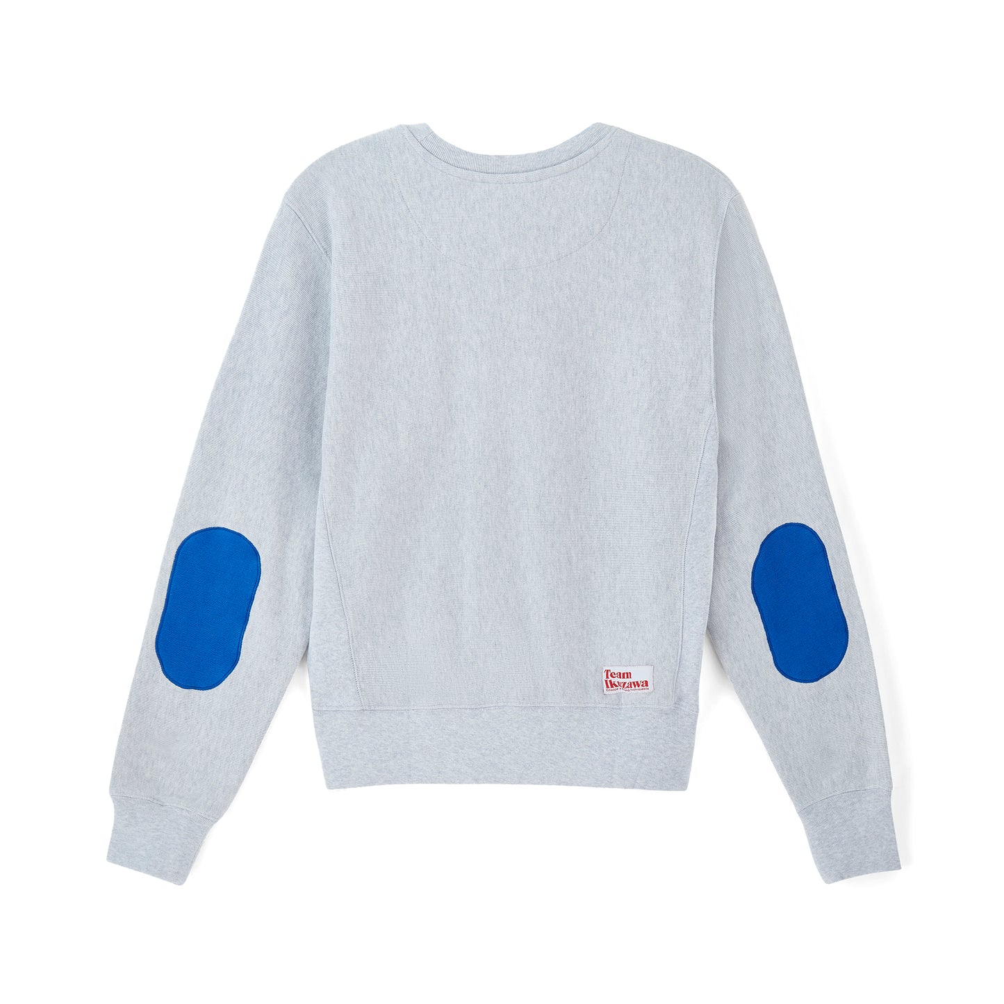 Team Ikuzawa 1980s Heritage Elbow-Patch Crewneck (Grey & Blue)