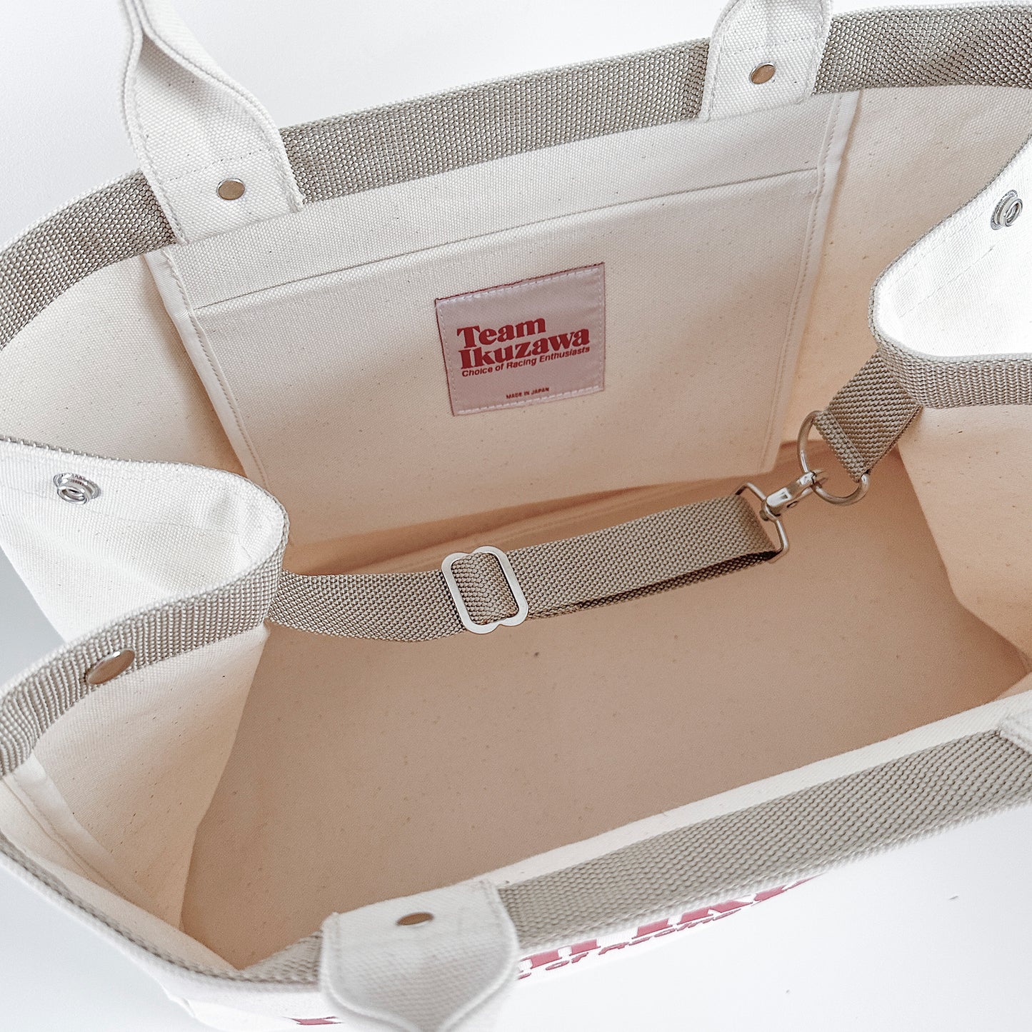 Team Ikuzawa Large Natural-White Trunk Bag