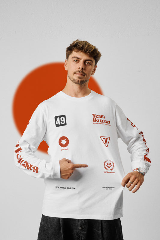 1 of 49 Fabio Di Giannantonio x Team Ikuzawa Autographed Long-Sleeve T-shirt