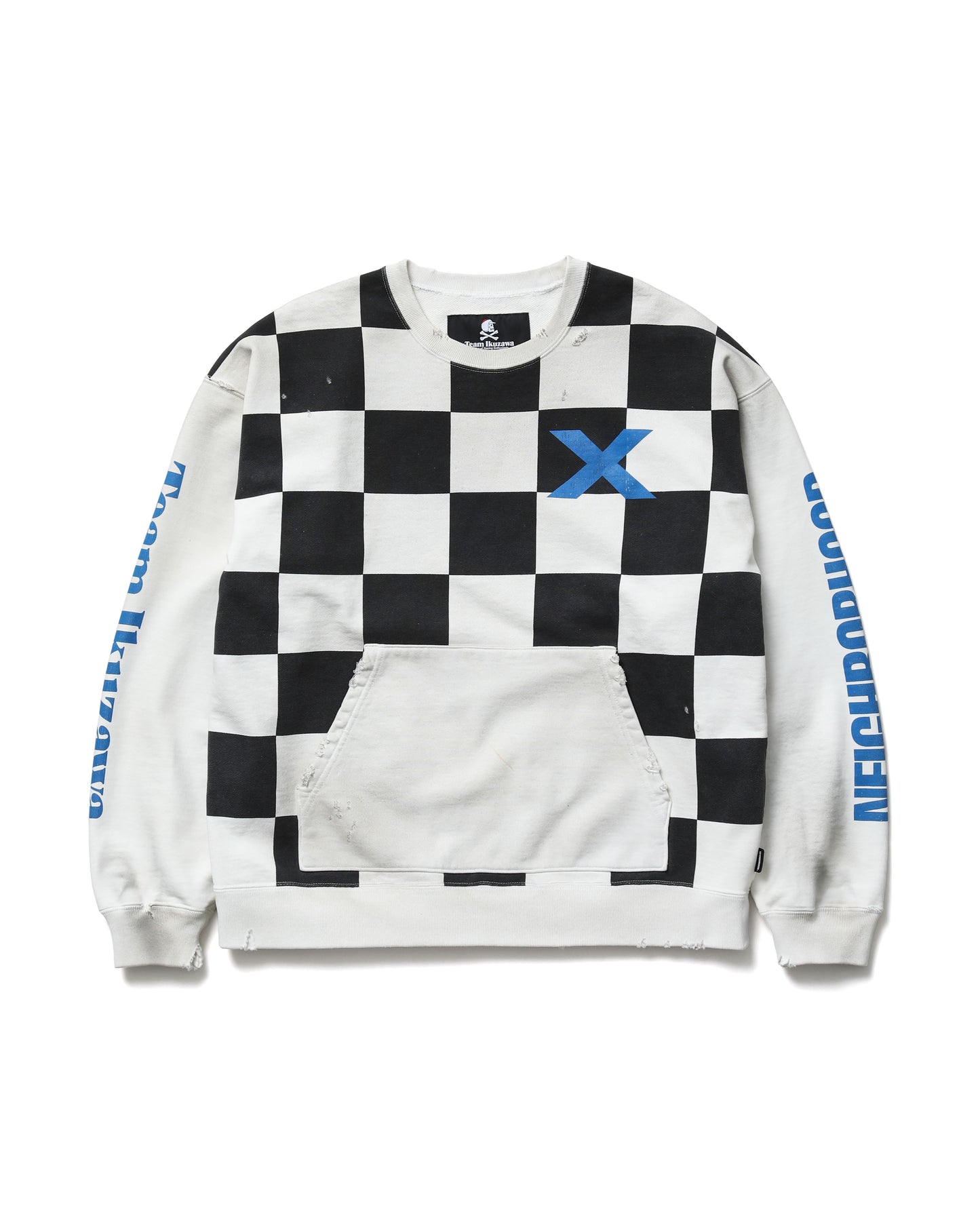NEIGHBORHOOD x Team Ikuzawa Savage Sweatshirt - Checker Pattern