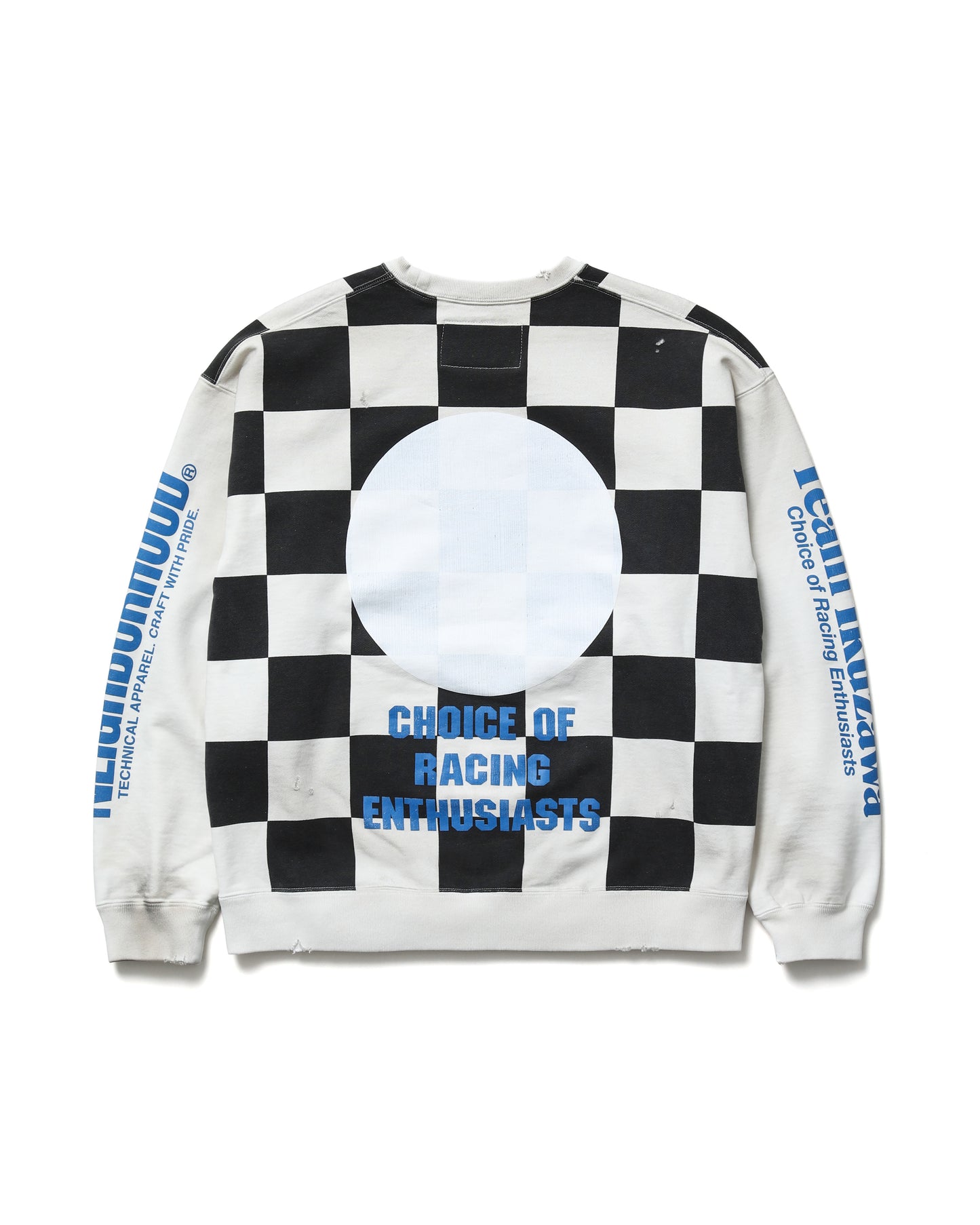 NEIGHBORHOOD x Team Ikuzawa Savage Sweatshirt - Checker Pattern