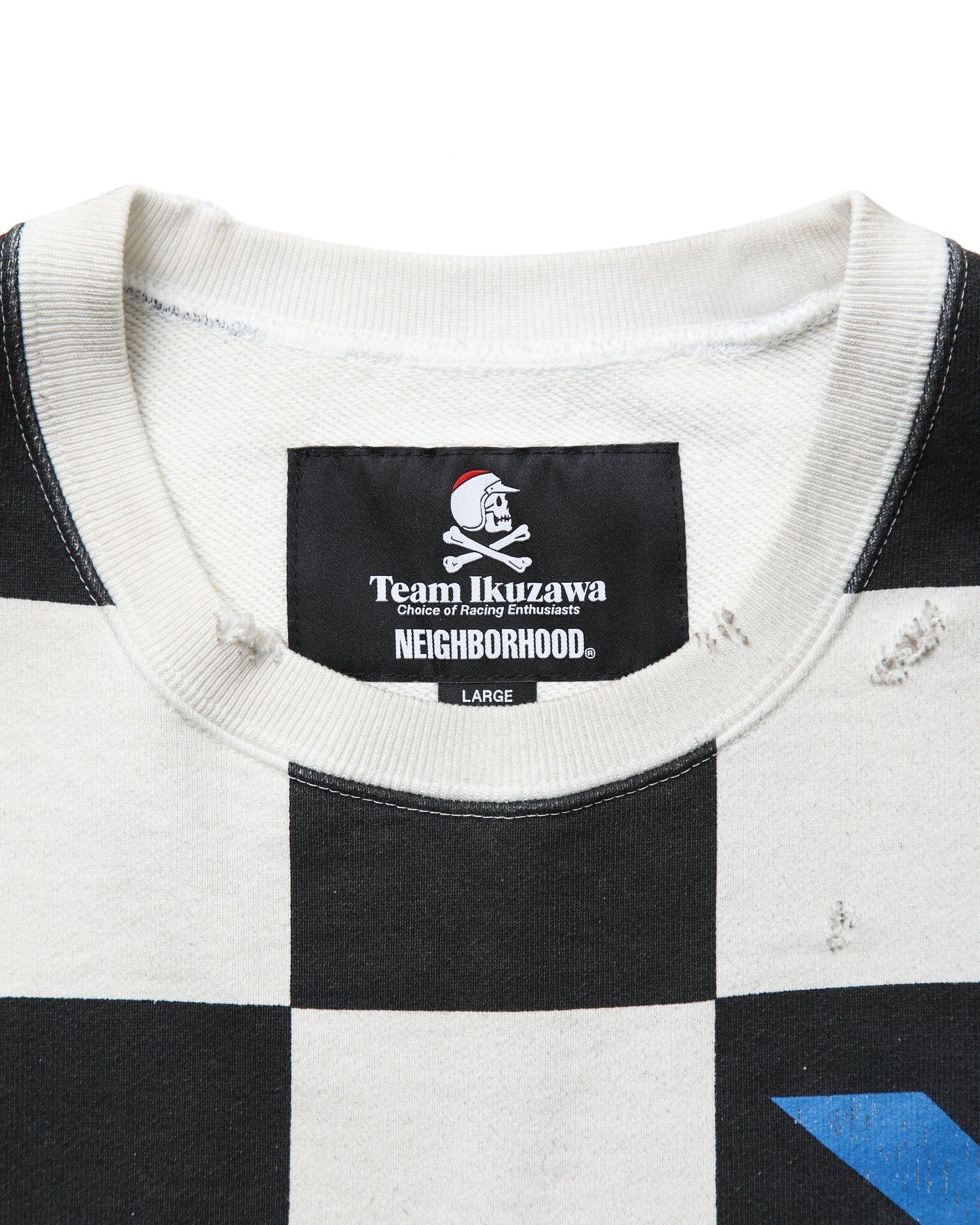 NEIGHBORHOOD x Team Ikuzawa Savage Sweatshirt - Checker Pattern