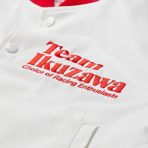 Limited-Edition Daniel Arsham x Team Ikuzawa White Denim Stadium Jacket