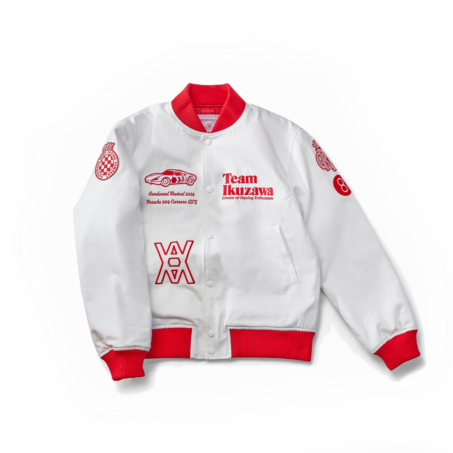 Limited-Edition Daniel Arsham x Team Ikuzawa White Denim Stadium Jacke