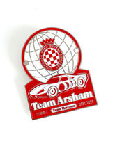 Load image into Gallery viewer, Collector&#39;s Item Daniel Arsham x Team Ikuzawa Goodwood Revival 2024 Car Grill Badge &amp; Pouch