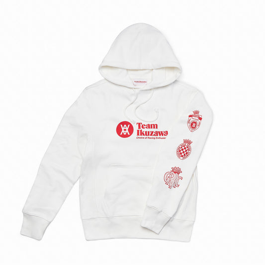 Daniel Arsham x Team Ikuzawa Premium Organic Cotton White Hoodies