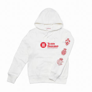 Daniel Arsham x Team Ikuzawa Premium Organic Cotton White Hoodies