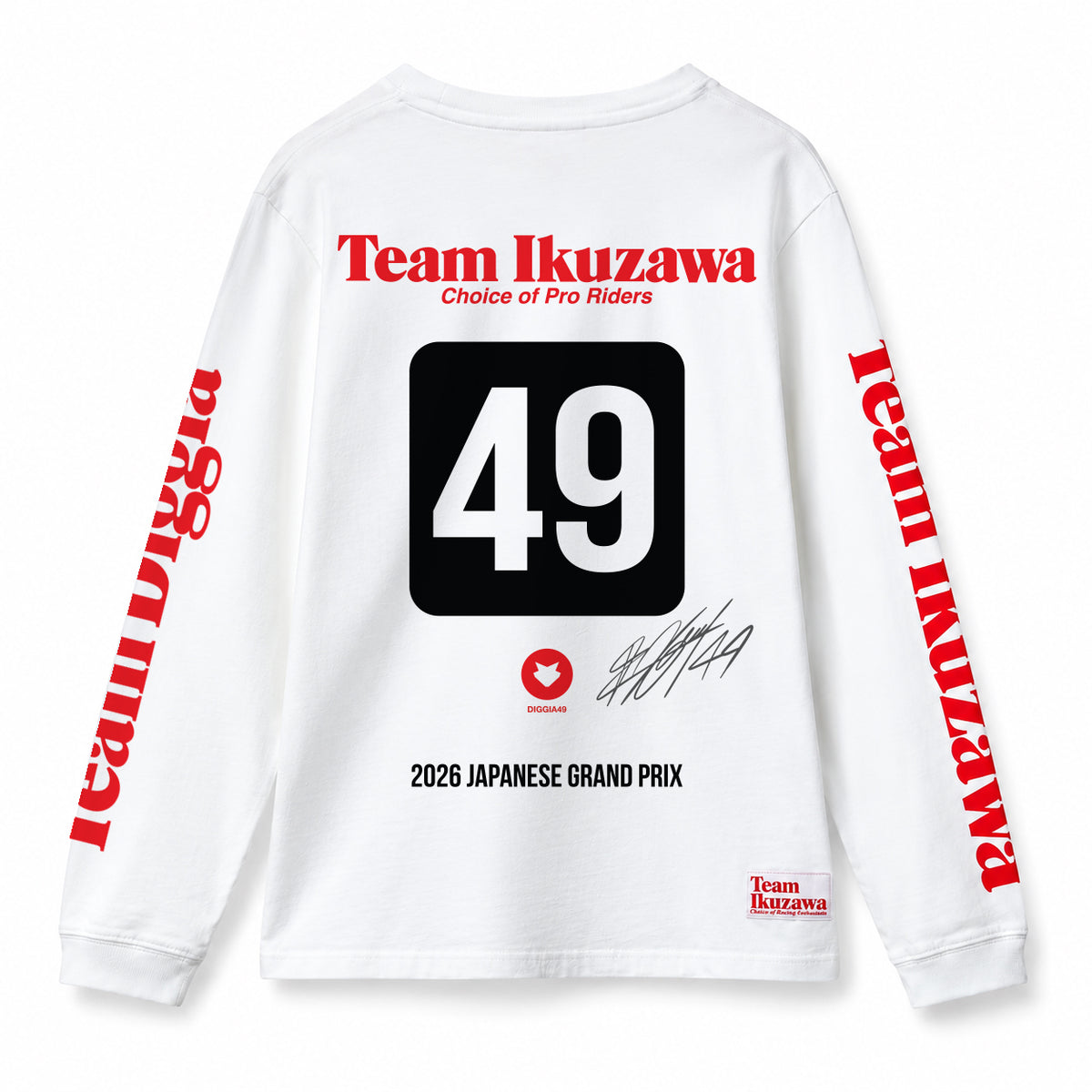 1 of 49 Fabio Di Giannantonio x Team Ikuzawa Autographed Long-Sleeve T-shirt
