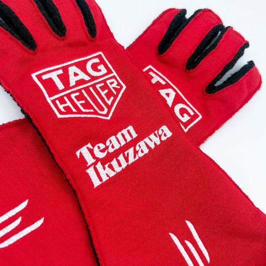 Limited-Edition TAG Heuer x Team Ikuzawa FIA Approved Hand Made Racing Gloves by Fyshe