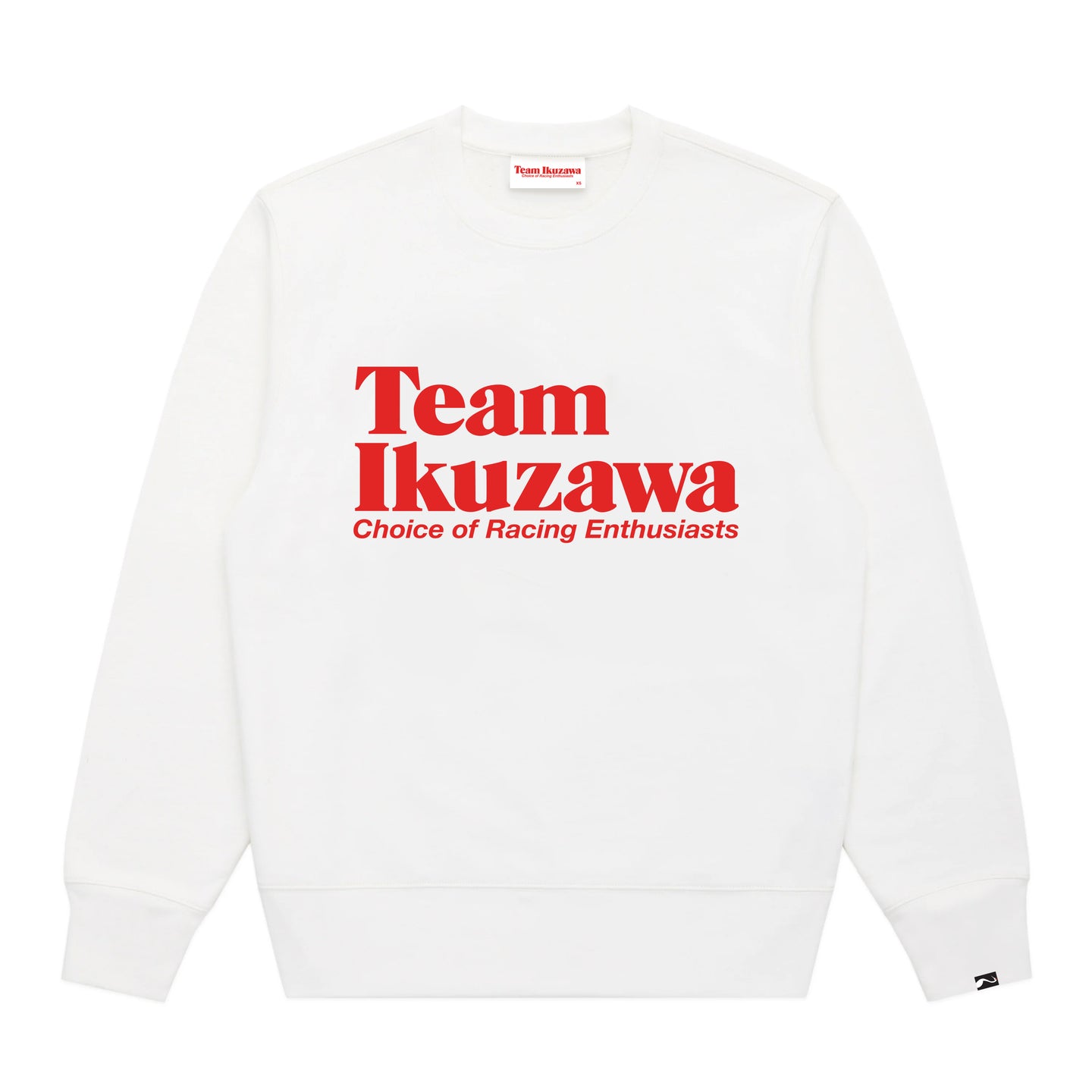 Team Ikuzawa Premium Organic Cotton White Crewneck