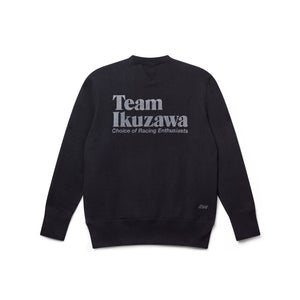 Limited-Edition Loopwheeler x Team Ikuzawa Black Crewneck