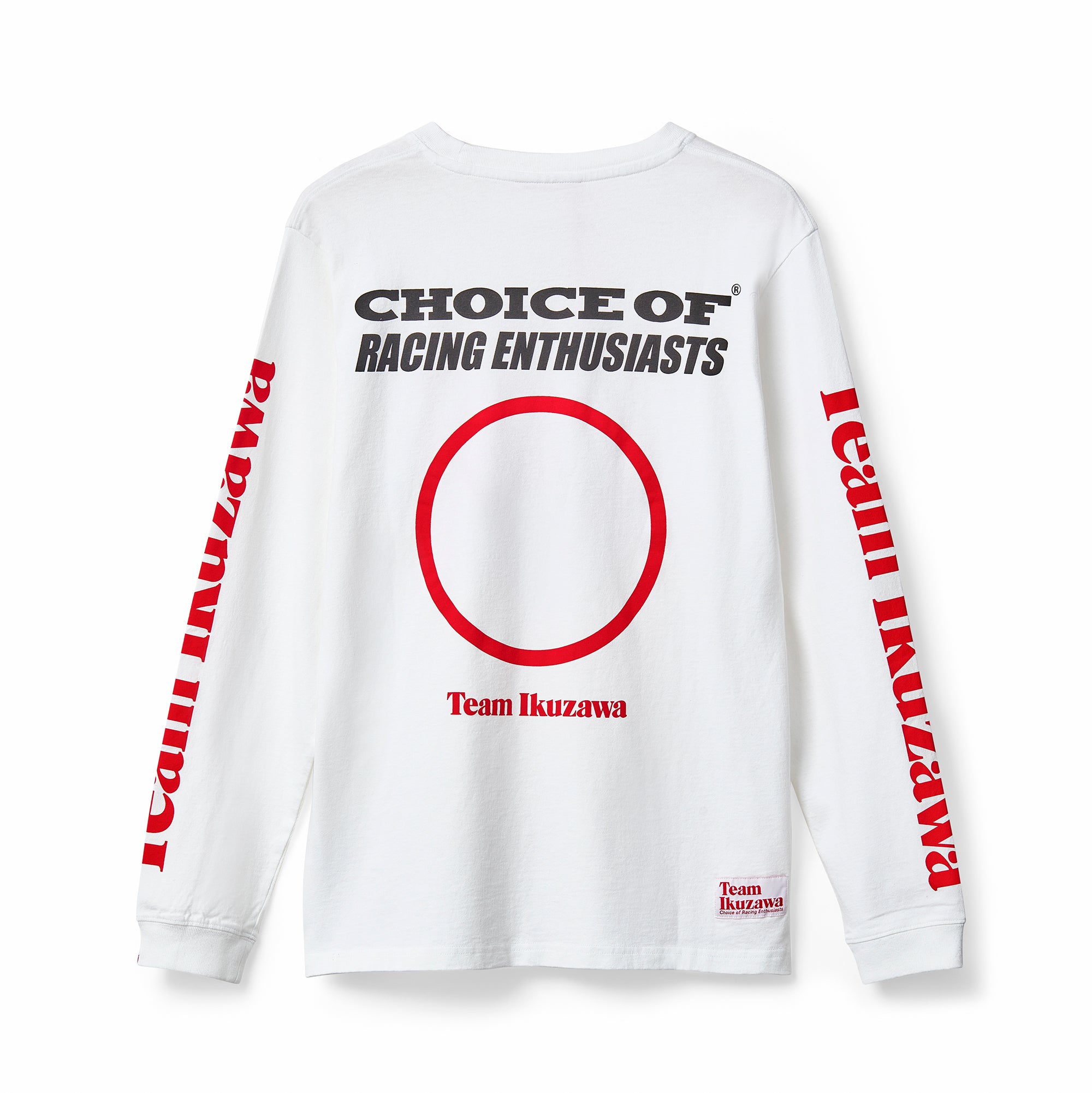 新品 未使用 Team Ikuzawa ロンT カットソー 白 XL Team Ikuzawa 'Dirt Track' Organic Cotton Long-sleeve T-shirt