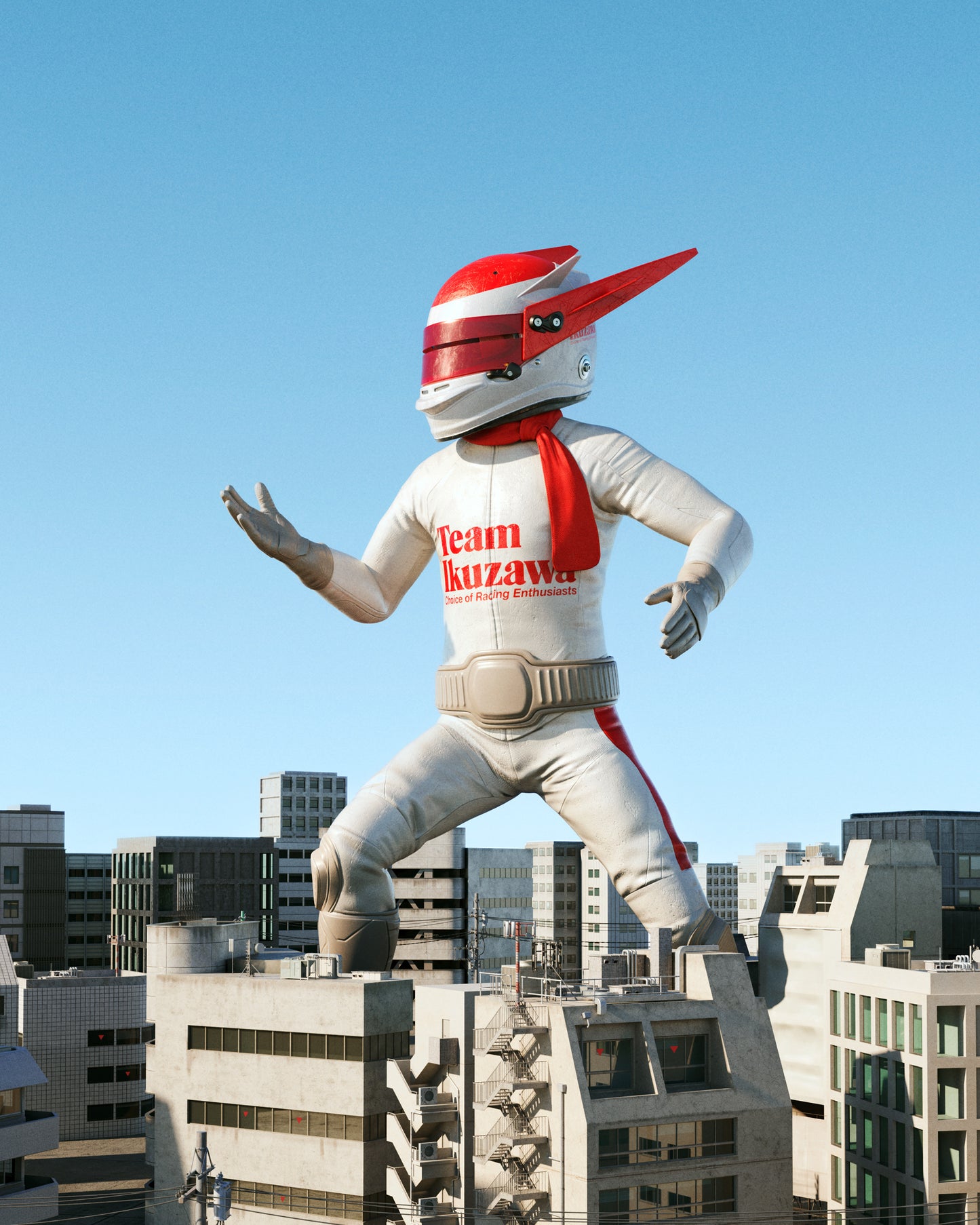 Limited-Edition Chris Labrooy x Team Ikuzawa Cotton T-shirt (White)